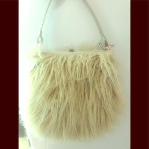 NEW Pat Vini faux fur lamb handbag